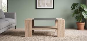 Stolik Viani do salonu 110x60 cm Dąb Sonoma Czarny