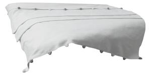 Kremowa polarowa narzuta 150x200 cm Pom Pom – Mijolnir