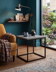 Stolik Square 3 różne dekory loft 35 cm Dąb Kamienny