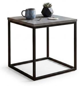 Stolik Square 3 różne dekory loft 35 cm Dąb Kamienny