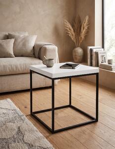 Stolik Square 2 biały połysk loft 46 cm