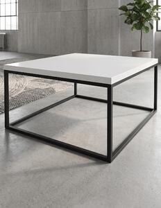 Stolik Square 1 Biały połysk Loft 80 cm