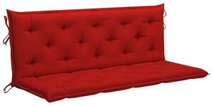 Poduszka na huśtawkę, czerwona, 150 cm, tkanina