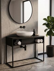 Szafka pod umywalkę Z różne dekory loft 110 cm Czarny