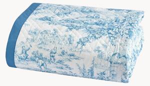 Narzuta z perkalu bawełnianego Toile De Jouy