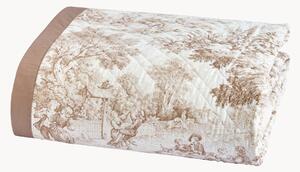 Narzuta z perkalu bawełnianego Toile De Jouy
