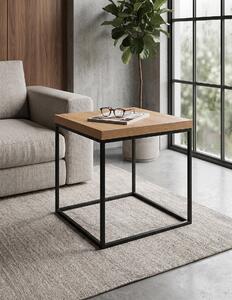Stolik Square 8 różne dekory loft 46 cm Dąb Kamienny