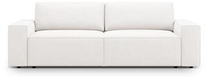 Biała rozkładana sofa z materiału bouclé 247 cm Jodie – Micadoni Home