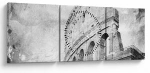 Obraz - Vintage pocztówka miasta N⁰1 (z zegarem) (90x30 cm)