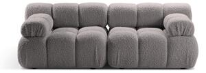 Jasnoszara sofa modułowa z materiału bouclé 188 cm Bellis – Micadoni Home