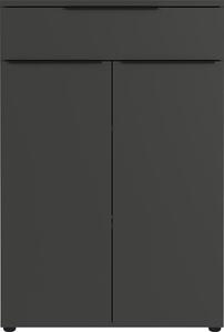 Antracytowa wysoka komoda 81x120 cm Mailand – Germania