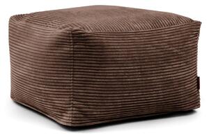 Ciemnobrązowy sztruksowy worek do siedzenia Softbox MooG – SLOWDOWN