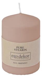Różowa świeczka Eco candles by Ego dekor Top, 25 h