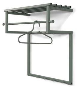 Szarozielony metalowy wieszak ścienny z półką 76 cm Rizzoli – Spinder Design