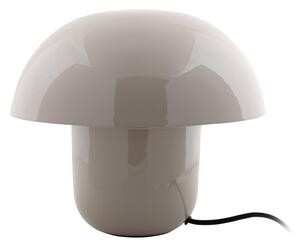 Szara lampa stołowa z metalowym kloszem (wysokość 25 cm) Fat Mushroom – Leitmotiv