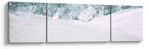Obraz - Turkusowa abstrakcja (170x50 cm)