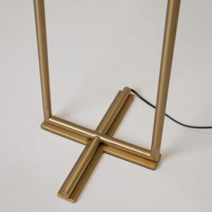 Lampa stojąca podłogowa nowoczesna mosiężno-biała rurki szklane kule LED 12W THE SIXTH SENSE Maytoni