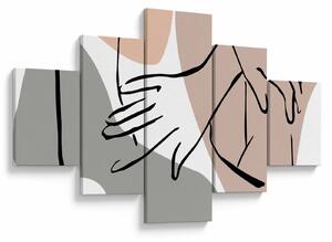 Obraz - Kobieta linia sztuki ciała N⁰2 (125x70 cm)