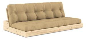 Musztardowa rozkładana sofa 196 cm Base – Karup Design