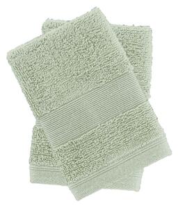 Zielone bawełniane ręczniki frotte zestaw 2 szt. 30x30 cm Anti-Bacterial – Catherine Lansfield