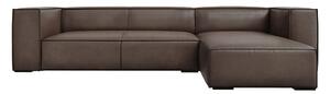 Brązowy skórzany narożnik (prawostronny) Madame – Windsor & Co Sofas
