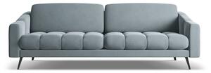 Jasnoniebieska aksamitna sofa 238 cm Nalu – Makamii