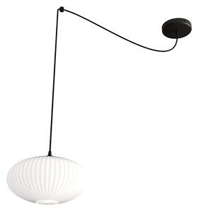 Nowoczesna lampa wisząca pająk z mlecznym kloszem - D169 B5-S43