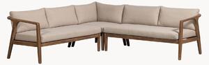 Ogrodowa sofa narożna z drewna akacjowego Biam