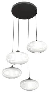 Nowoczesna lampa wisząca z mlecznymi kloszami - 3X D175 H0-P21
