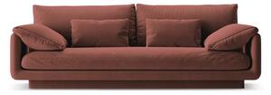 Różowa aksamitna sofa 220 cm Torino – Micadoni