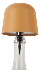 Lampa stołowa LED na butelkę w kolorze ochry z metalowym kloszem (wysokość 13 cm) Cone Hat LED – Leitmotiv