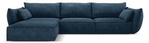 Ciemnoniebieski narożnik (lewostronny) Vanda – Mazzini Sofas