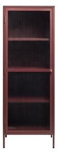Czerwona metalowa witryna 58x160 cm Bronco – Unique Furniture