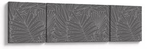 Obraz - Szare liście palmy (170x50 cm)