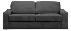 Ciemnoszara sztruksowa rozkładana sofa 195 cm Nona – Makamii