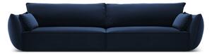 Ciemnoniebieska aksamitna sofa 248 cm Vanda – Mazzini Sofas
