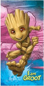 Bawełniany ręcznik dziecięcy 70x140 cm Groot "I am groot" – Jerry Fabrics