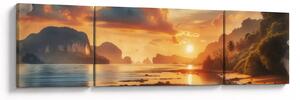 Obraz - Widok z plaży (170x50 cm)