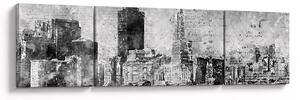 Obraz - Miasto sztuki kawowej (170x50 cm)