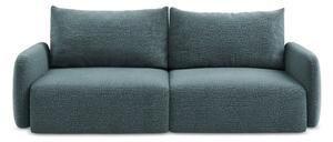 Turkusowa rozkładana/ze schowkiem sofa 238 cm Kalena – Makamii