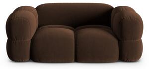 Ciemnobrązowa aksamitna sofa 180 cm Loretto – Cosmopolitan Design