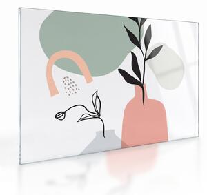 Obraz na szkle - Kwiaty w wazonie N⁰3 (70x50 cm)