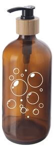 Orion Szklany dozator mydła, brązowy, 0,5 l