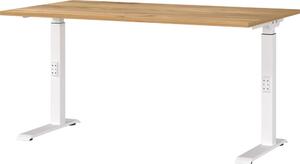 Biurko z regulacją wysokości z blatem w dekorze dębu 80x140 cm Downey – Germania