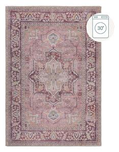 Jasnoczerwony dywan z mieszanki włókien z recyklingu odpowiedni do prania 160x230 cm Windsor – Flair Rugs