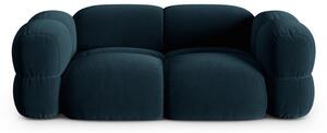 Ciemnoniebieska aksamitna sofa 210 cm Loretto – Cosmopolitan Design