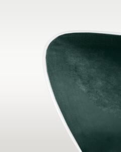 Pościel satynowa SAN ANTONIO - emerald green z białą lamówką - 160 x 200