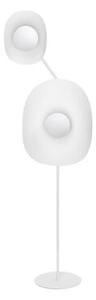 Lampa stojąca podłogowa designerska biała falowany talerz 2xG9 8W DELULU Emibig