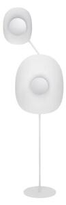 Lampa stojąca podłogowa designerska biała falowany talerz 2xG9 8W DELULU Emibig