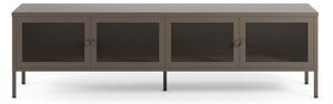 Szara metalowa szafka pod TV 160x50x35 cm Fayna – Marckeric